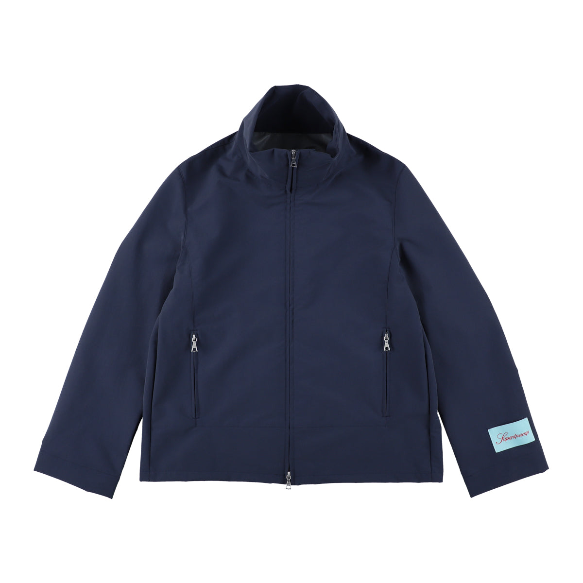 NYLON MID ZIP JACKET / NAVY