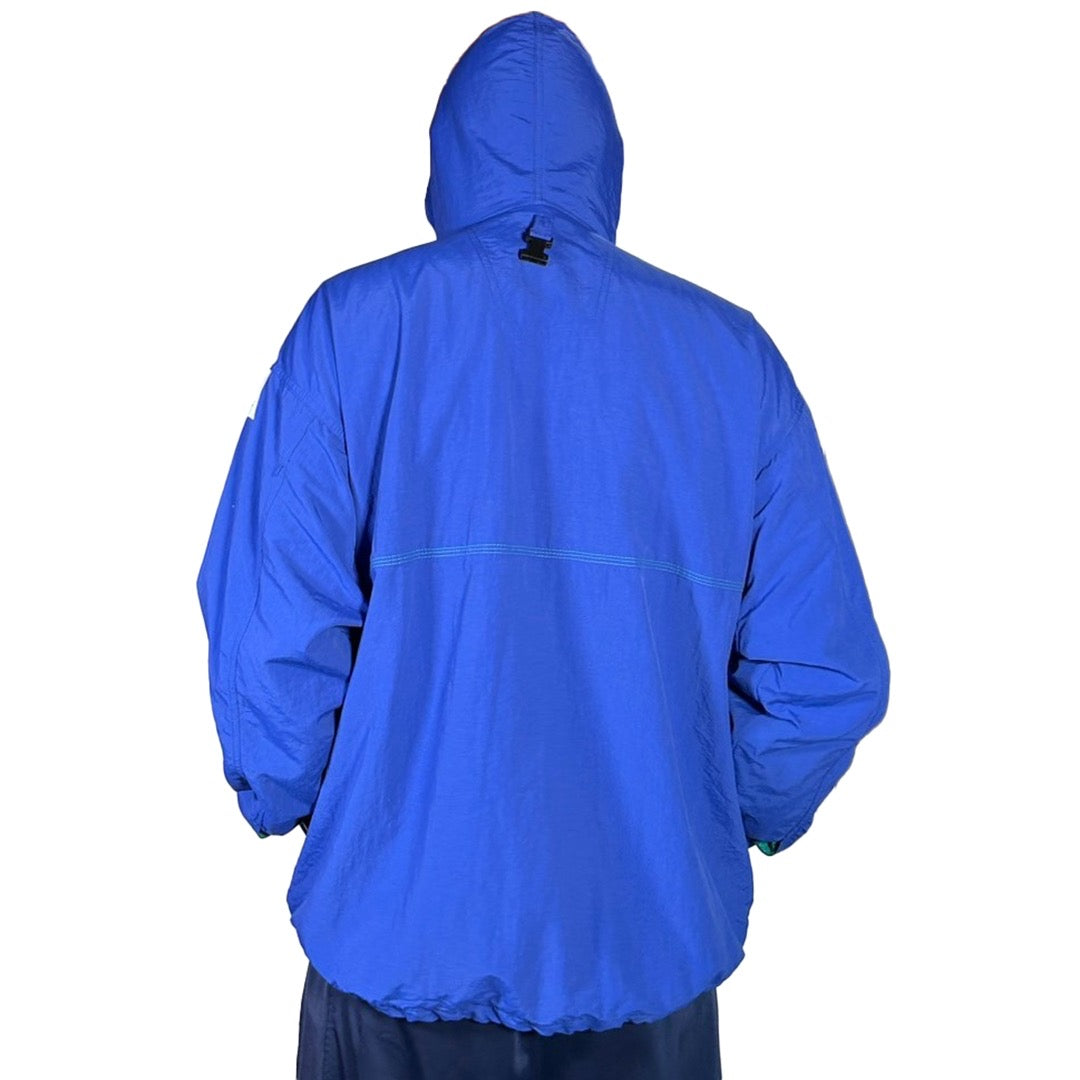 USED "adidas" EQUIPMENT NYLON HOOD JACKET / PURPLE
