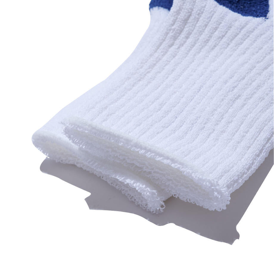 SURF SKATE CAMP BAD TRIP MEDIUM SOCKS / WHITE NAVY