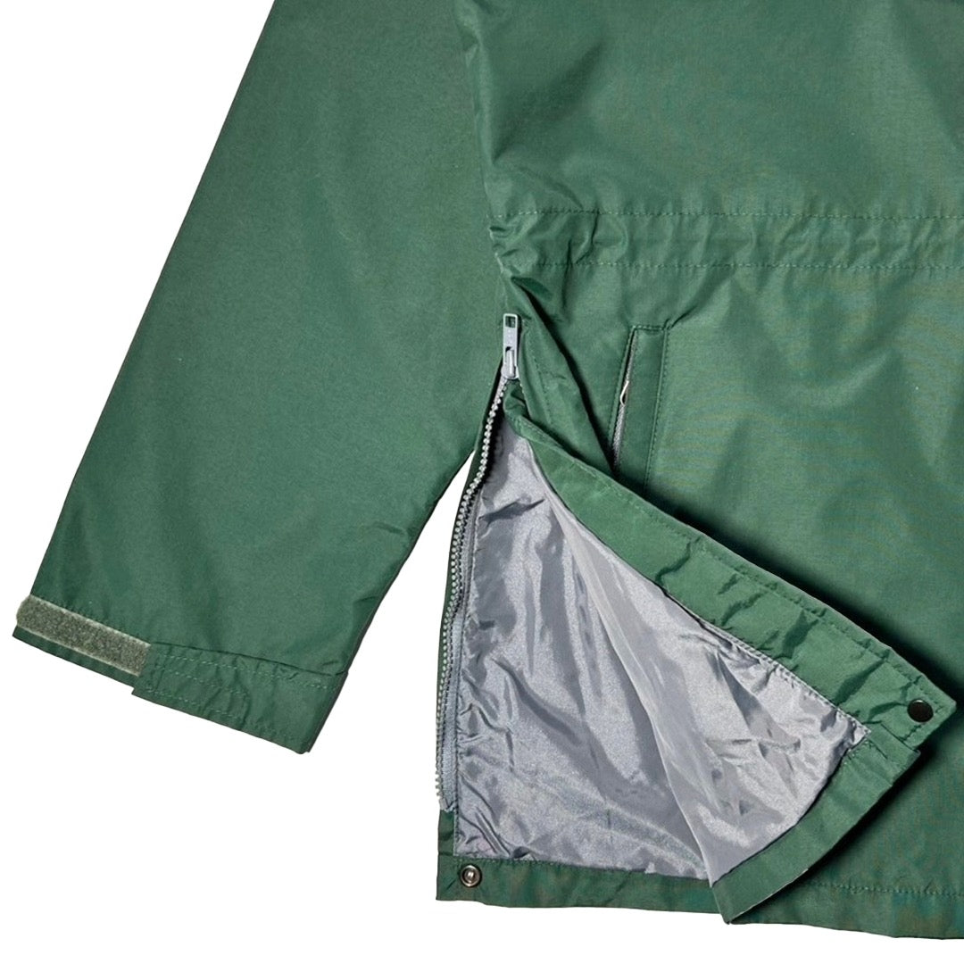 USED "THE NORSE FACE" NYLON LONG JACKET GORE TEX / DEEP GREEN