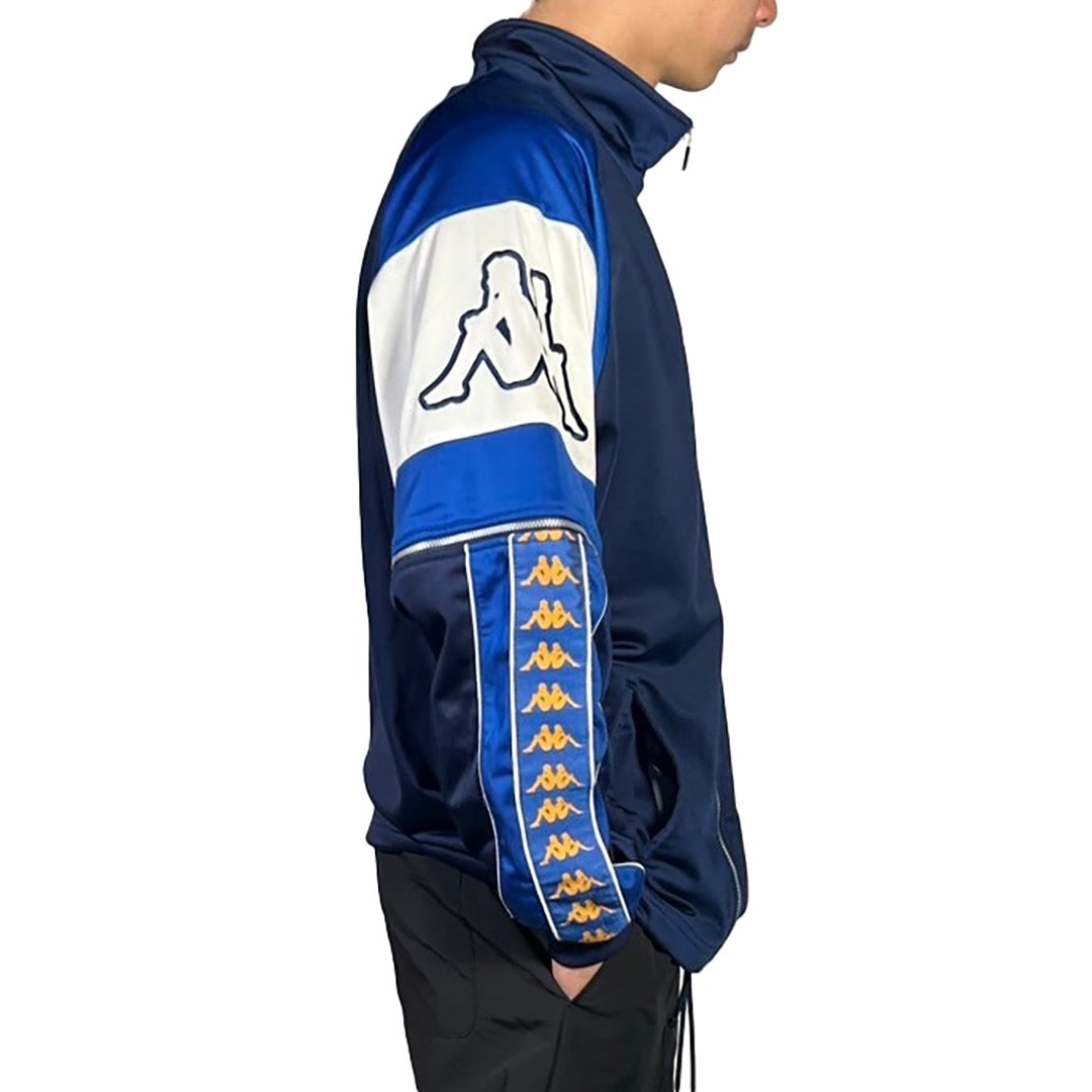 USED "Kappa" TRACK JACKET / BLACK BLUE