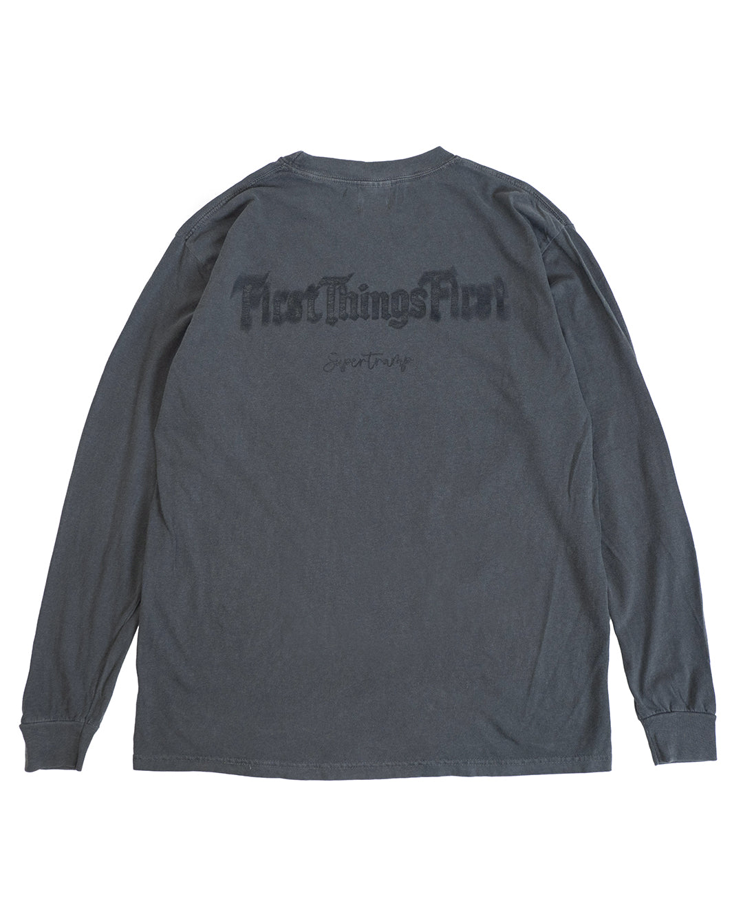 First things First Bule LOGO L/S TEE/ BLACK