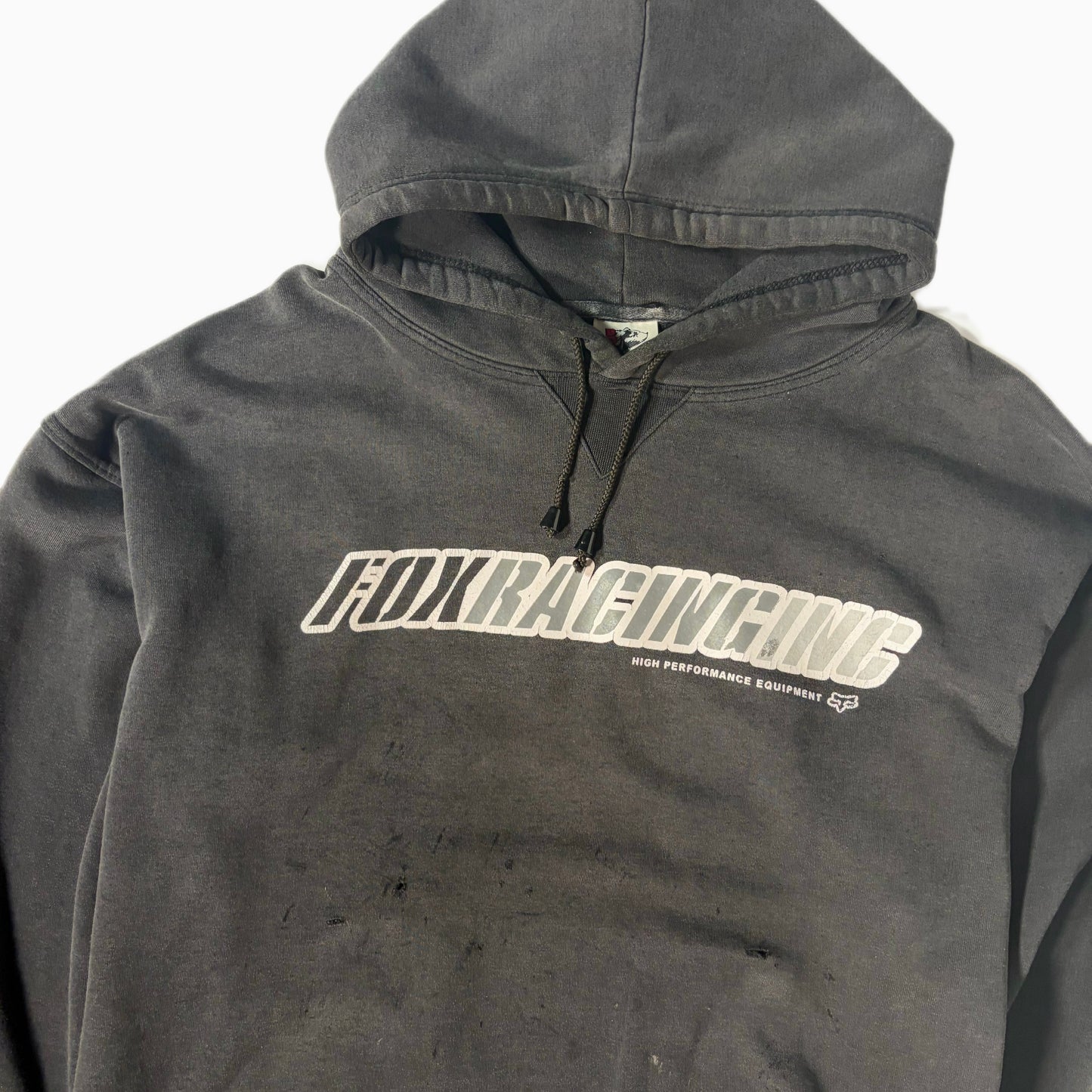 "VINTAGE FOX RACING HOODIE / BLACK / 表記XXL