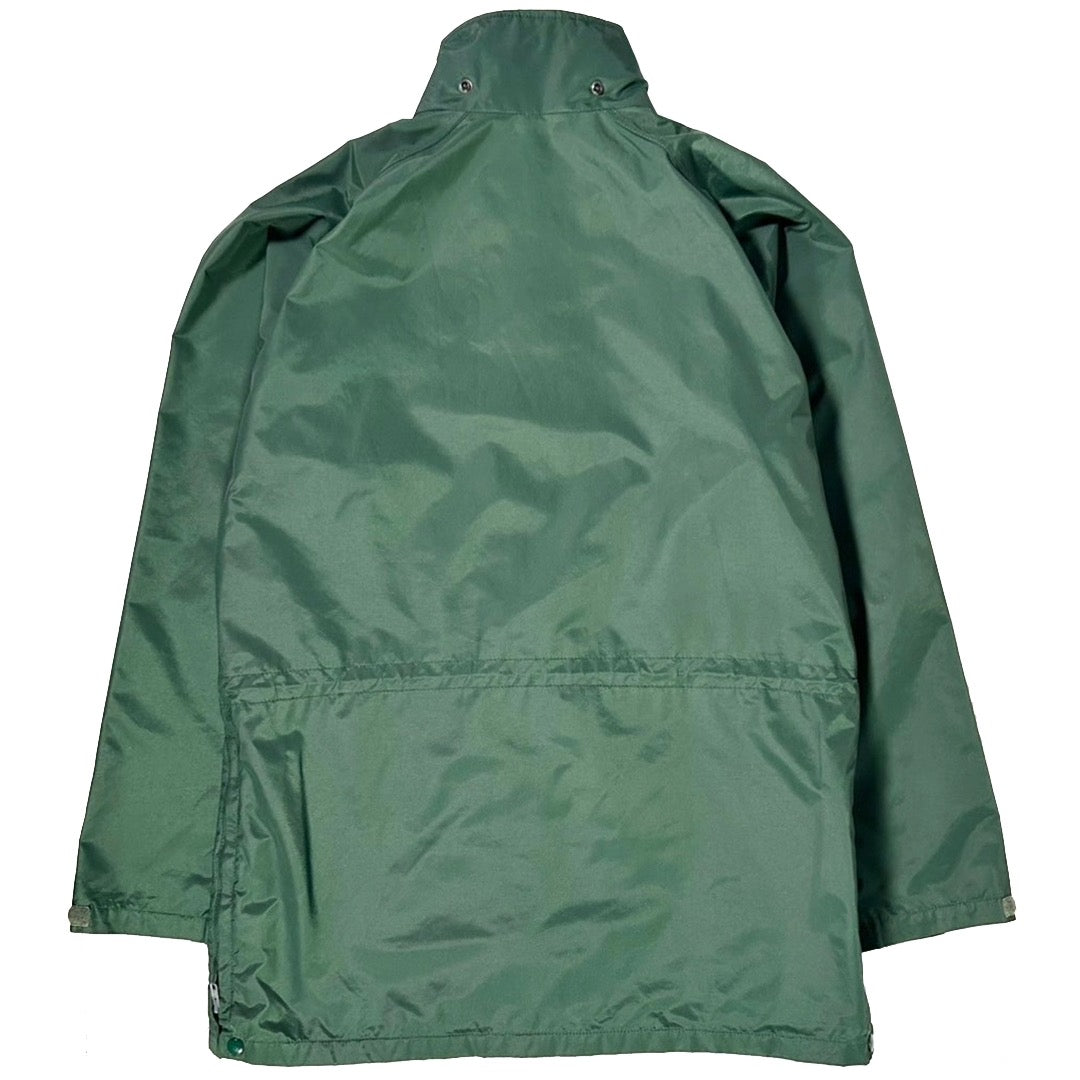 USED "THE NORSE FACE" NYLON LONG JACKET GORE TEX / DEEP GREEN
