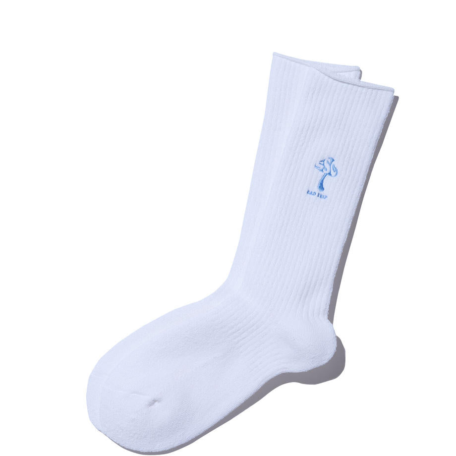 SURF SKATE CAMP BAD TRIP SOCKS / WHITE