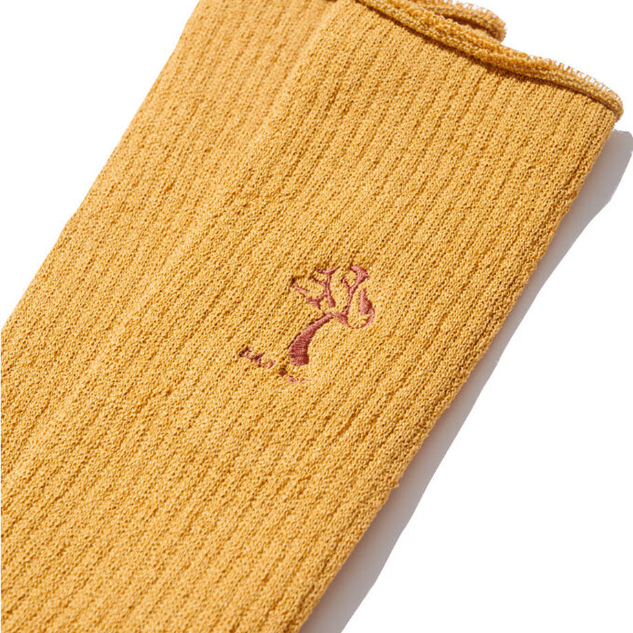 SURF SKATE CAMP BAD TRIP SOCKS / MUSTARD