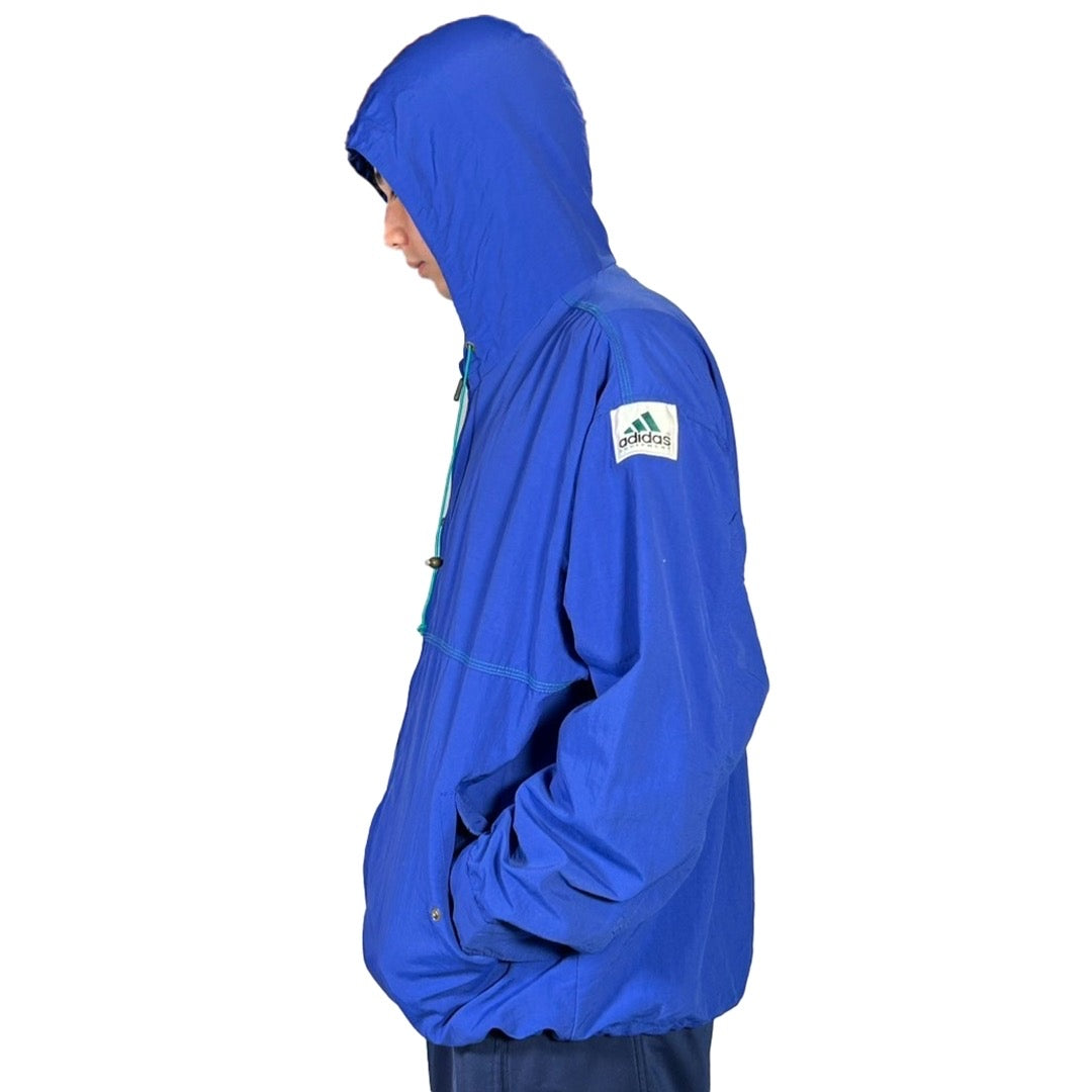 USED "adidas" EQUIPMENT NYLON HOOD JACKET / PURPLE