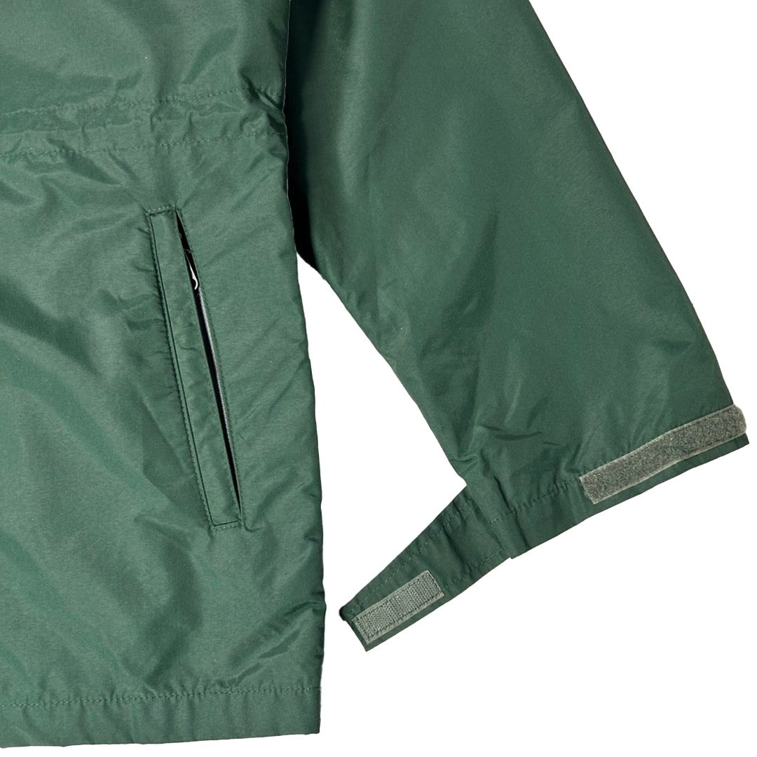 USED "THE NORSE FACE" NYLON LONG JACKET GORE TEX / DEEP GREEN