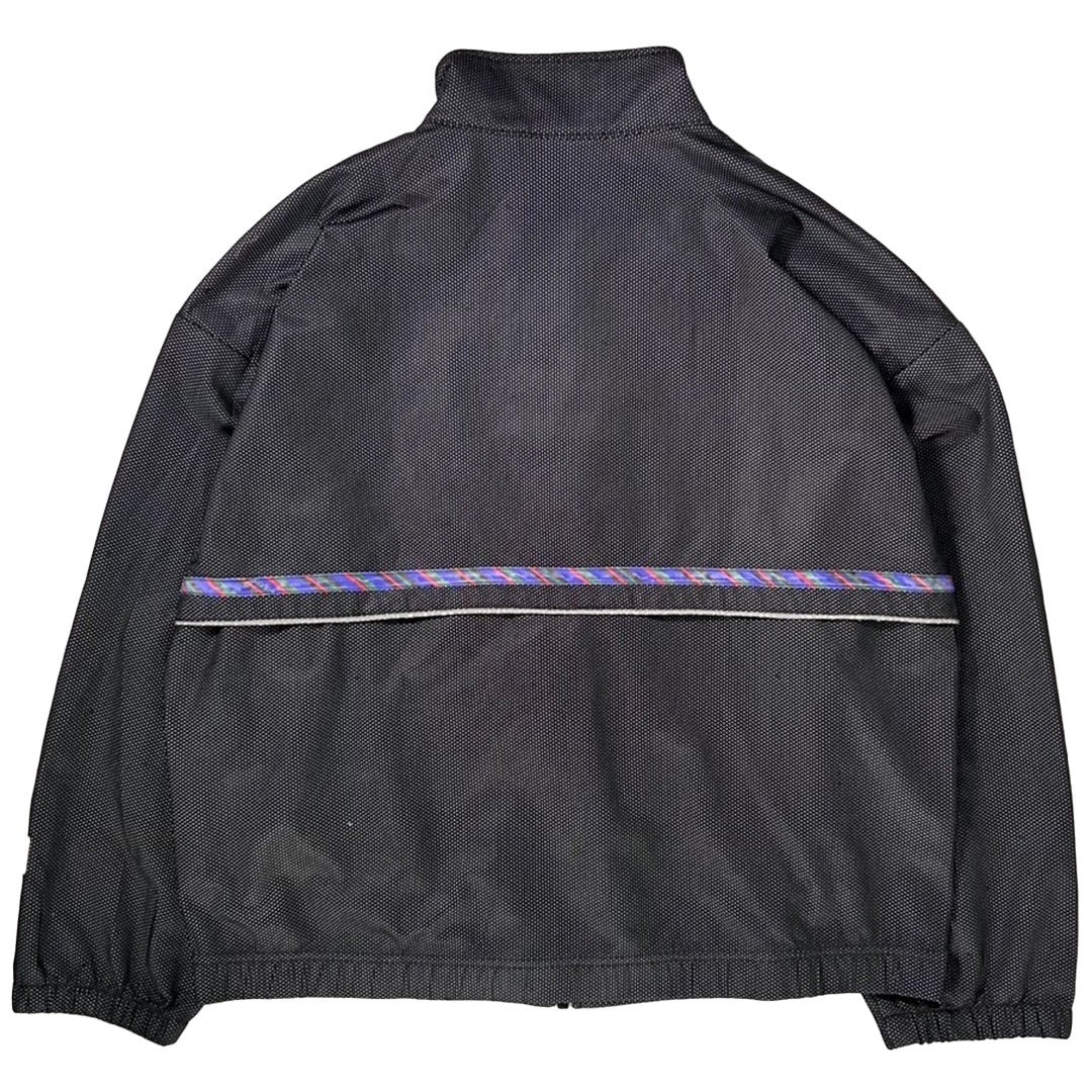 USED "Reebok" NYLON TRACK JACKET / BLACK