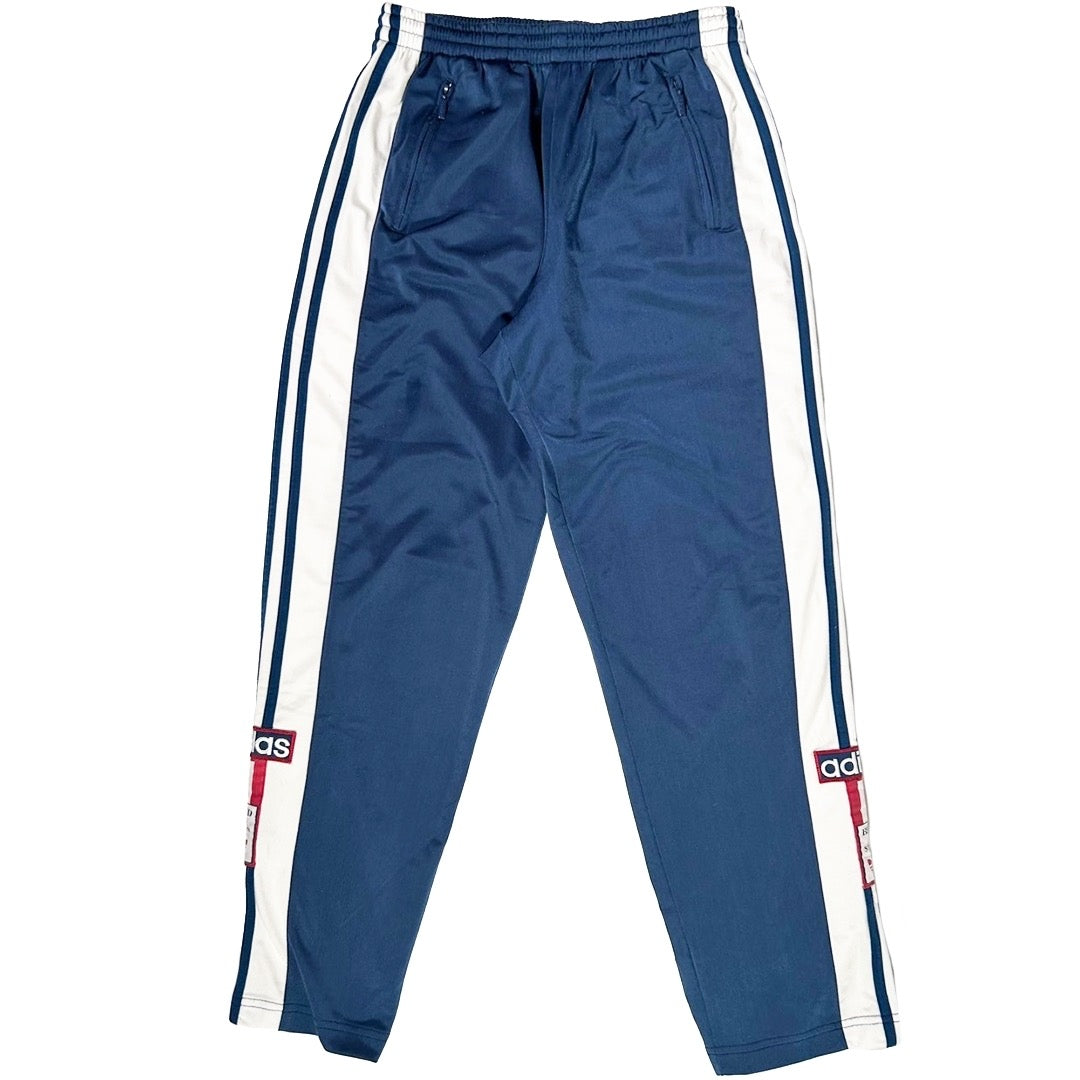 USED "adidas" SNAP BUTTON TRACK PANTS/ L