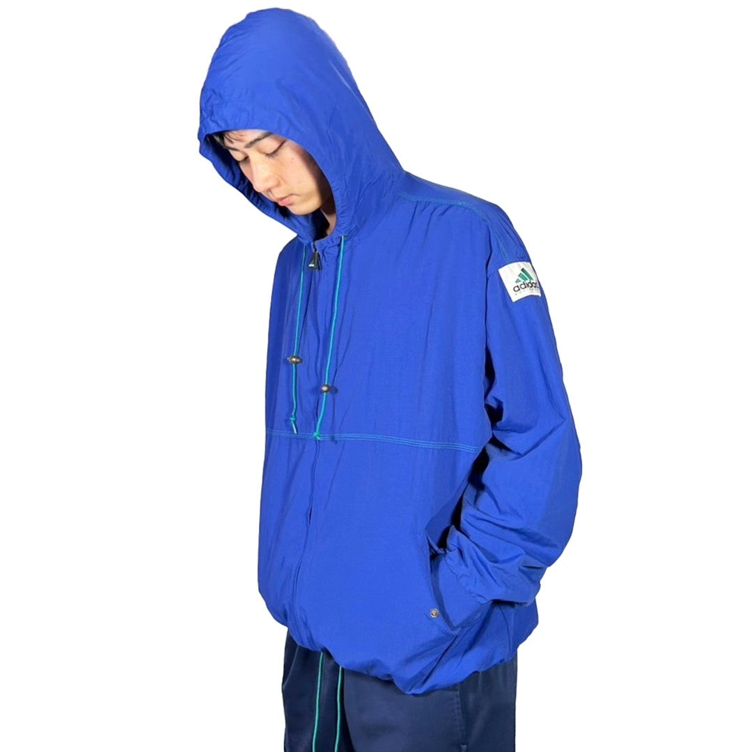 USED "adidas" EQUIPMENT NYLON HOOD JACKET / PURPLE