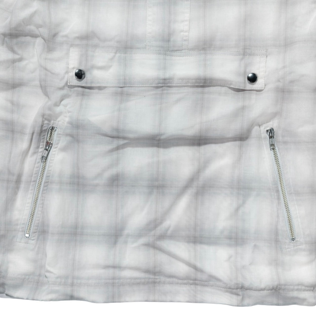 Zip Anorak Shirt / White Check