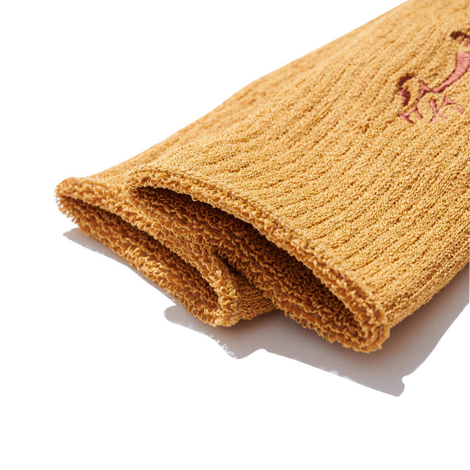 SURF SKATE CAMP BAD TRIP SOCKS / MUSTARD