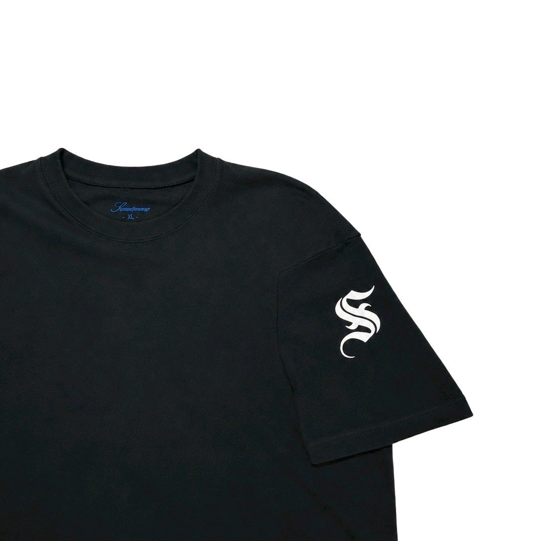 S LETTER TEE / BLACK