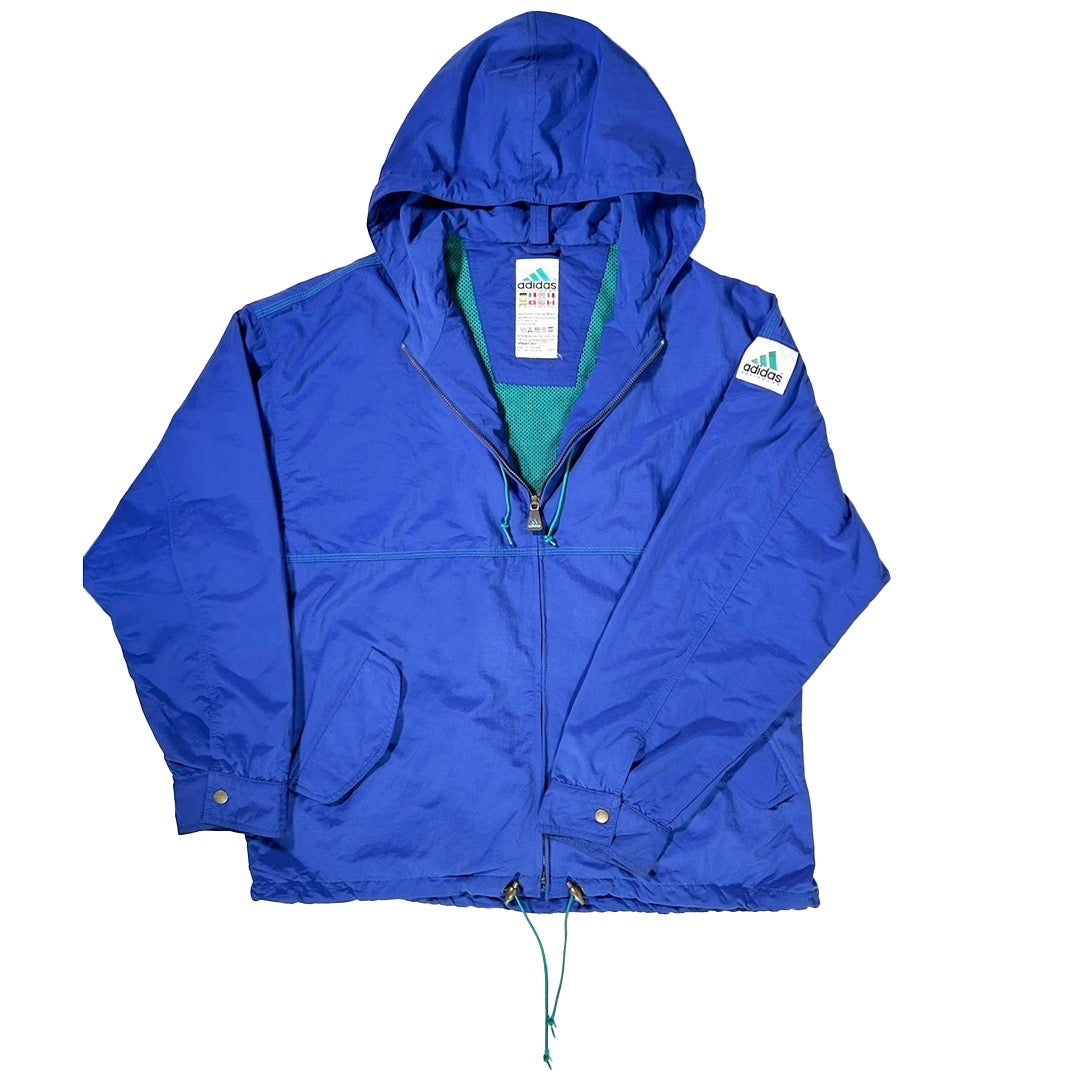 USED "adidas" EQUIPMENT NYLON HOOD JACKET / PURPLE