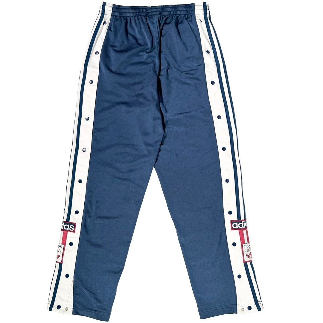 USED "adidas" SNAP BUTTON TRACK PANTS/ L