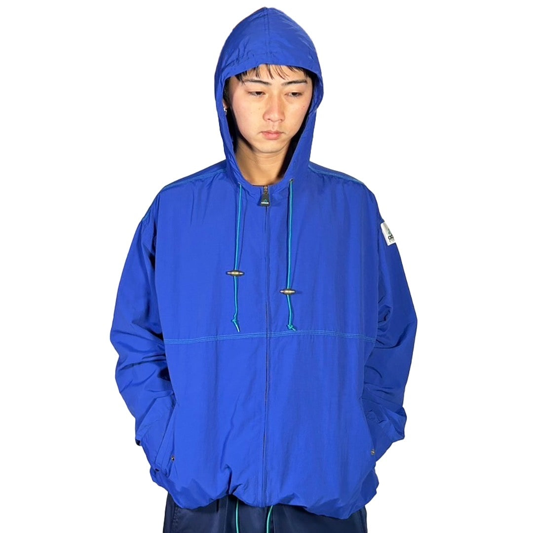 USED "adidas" EQUIPMENT NYLON HOOD JACKET / PURPLE