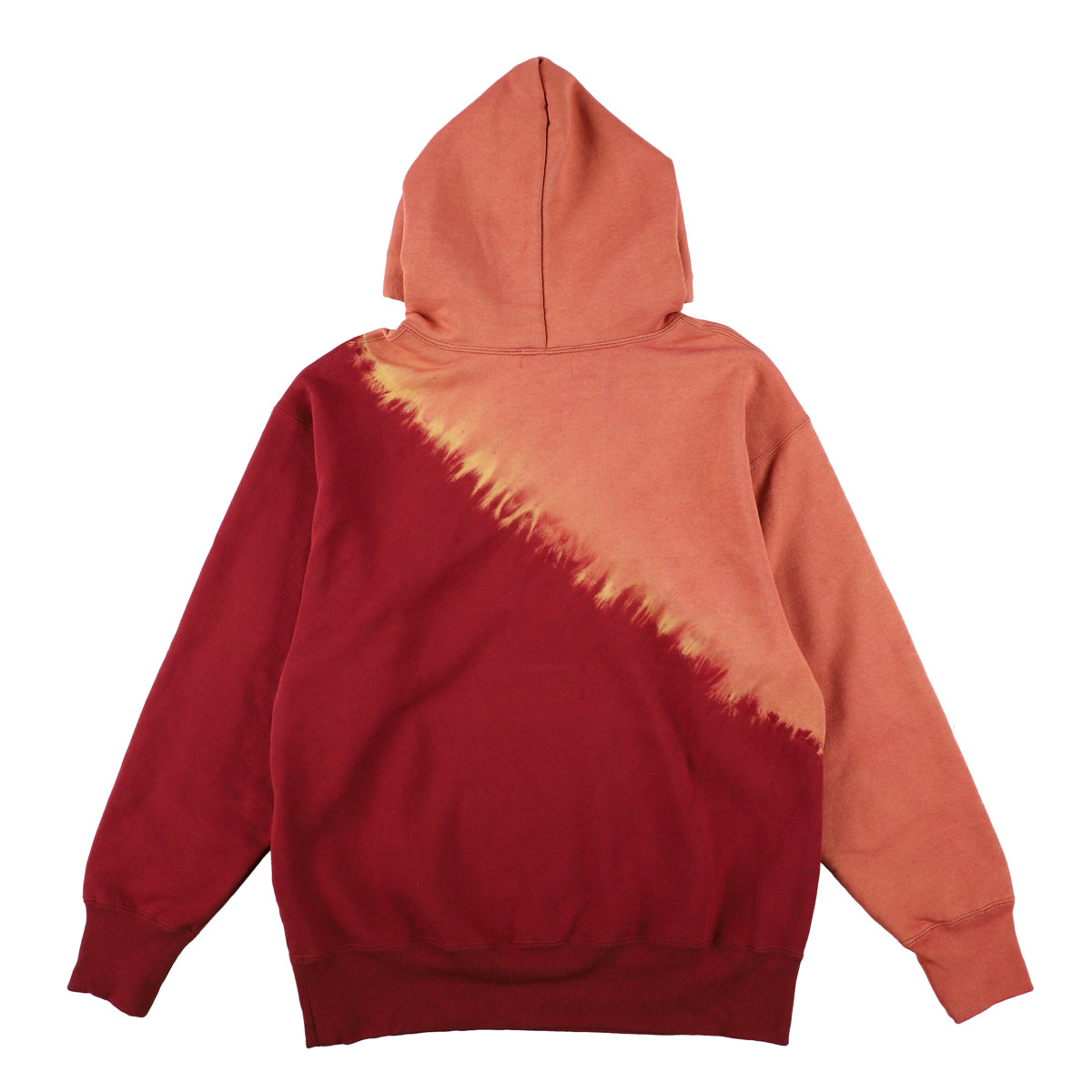 FTF skrg "草木染め" LOGO HOODIE / BURGANDY