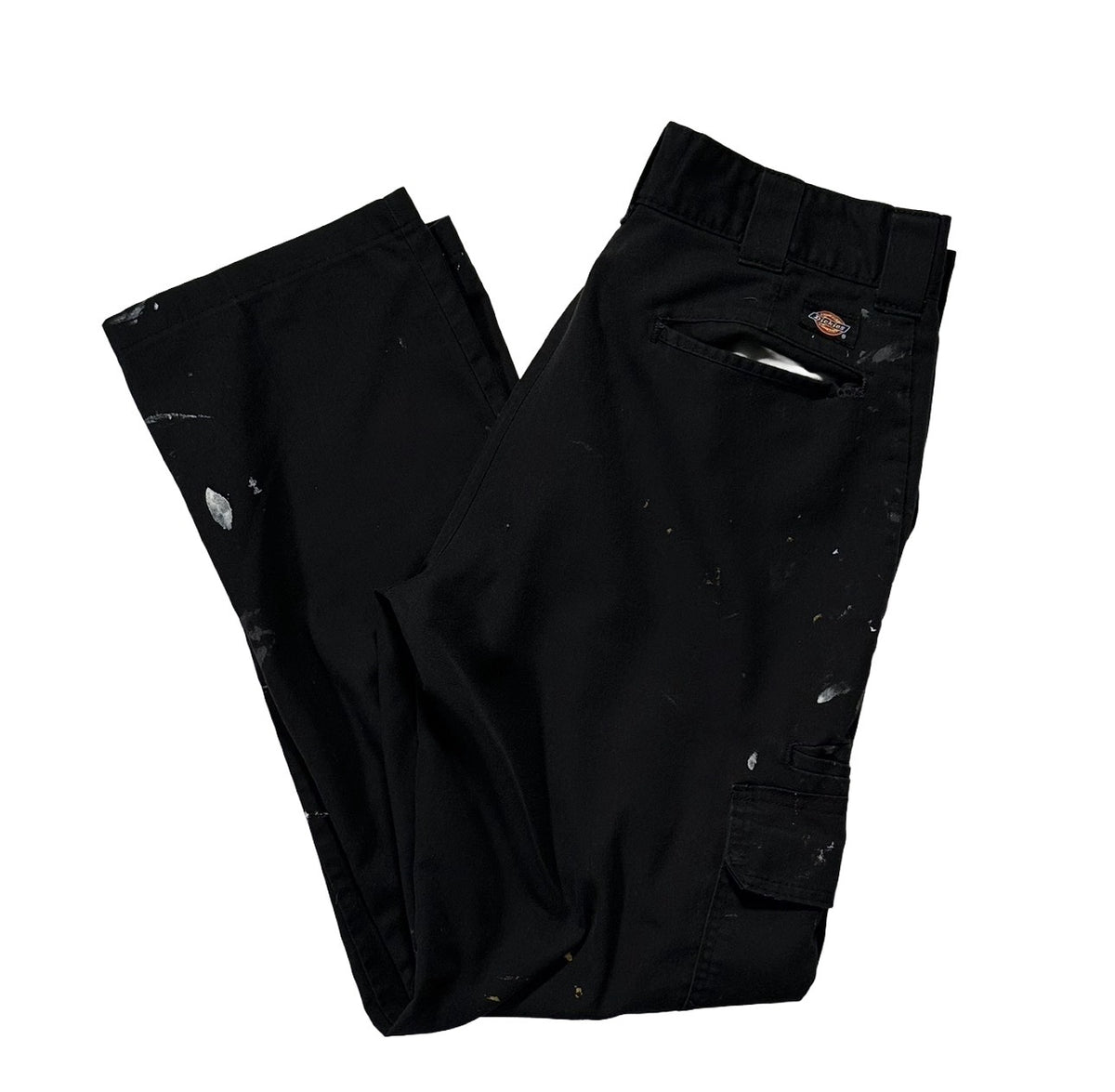 OLD "DICKEIS CHINO CARGO PANTS / BLACK / 表記W32
