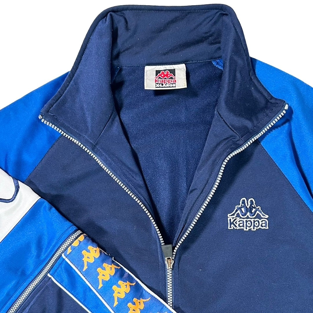 USED "Kappa" TRACK JACKET / BLACK BLUE