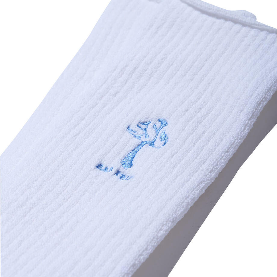 SURF SKATE CAMP BAD TRIP SOCKS / WHITE