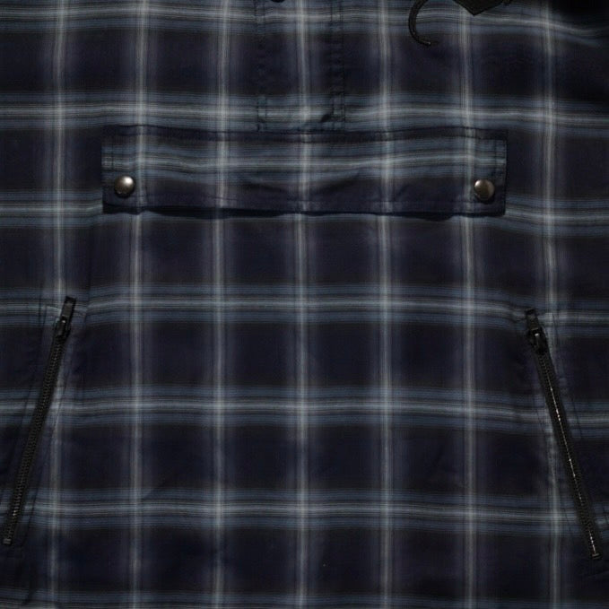 Zip Anorak Shirt / Blue Check