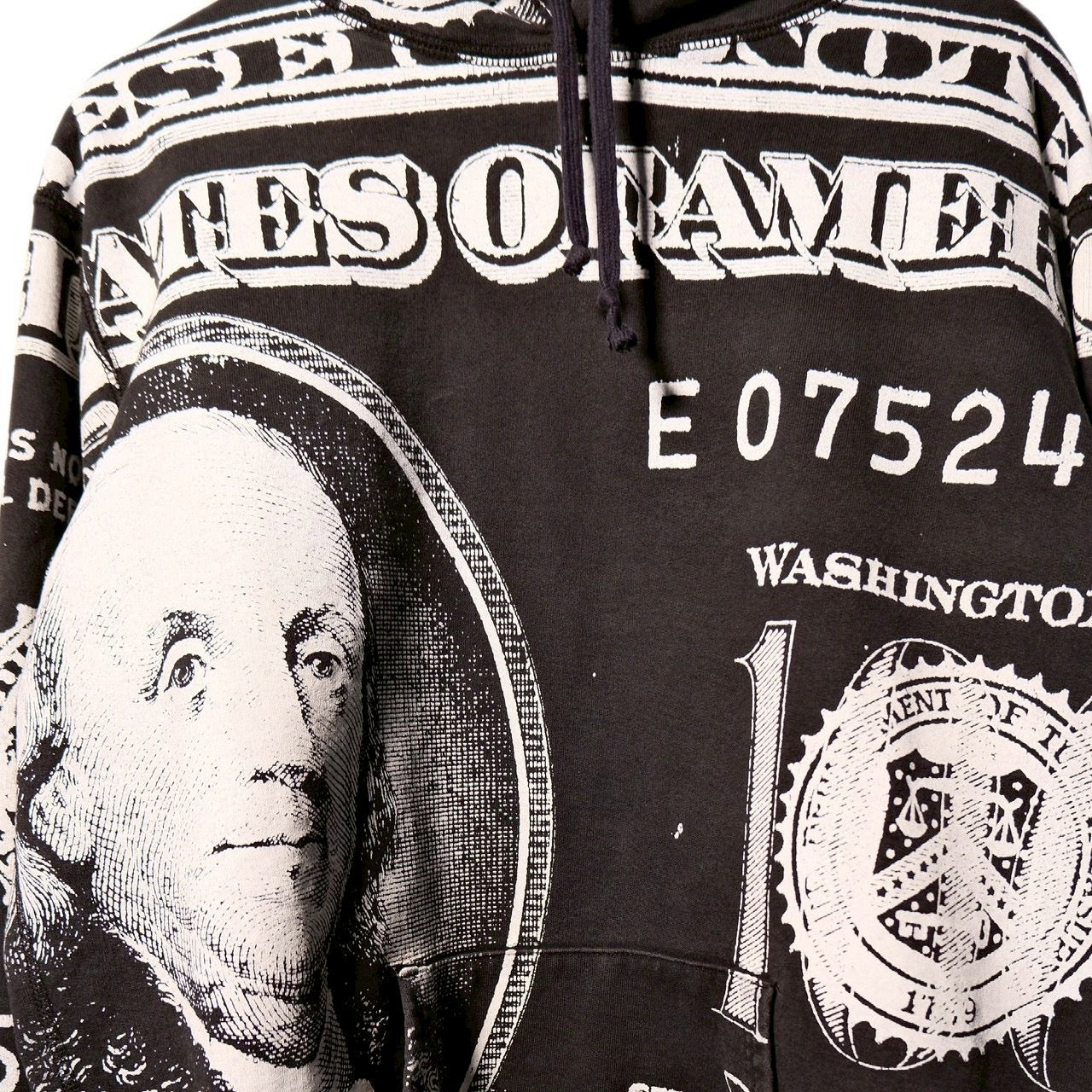 USED "SUPREME 2013am FRANKLIN PULLOVER HOODIE / BLACK / 表記XL"