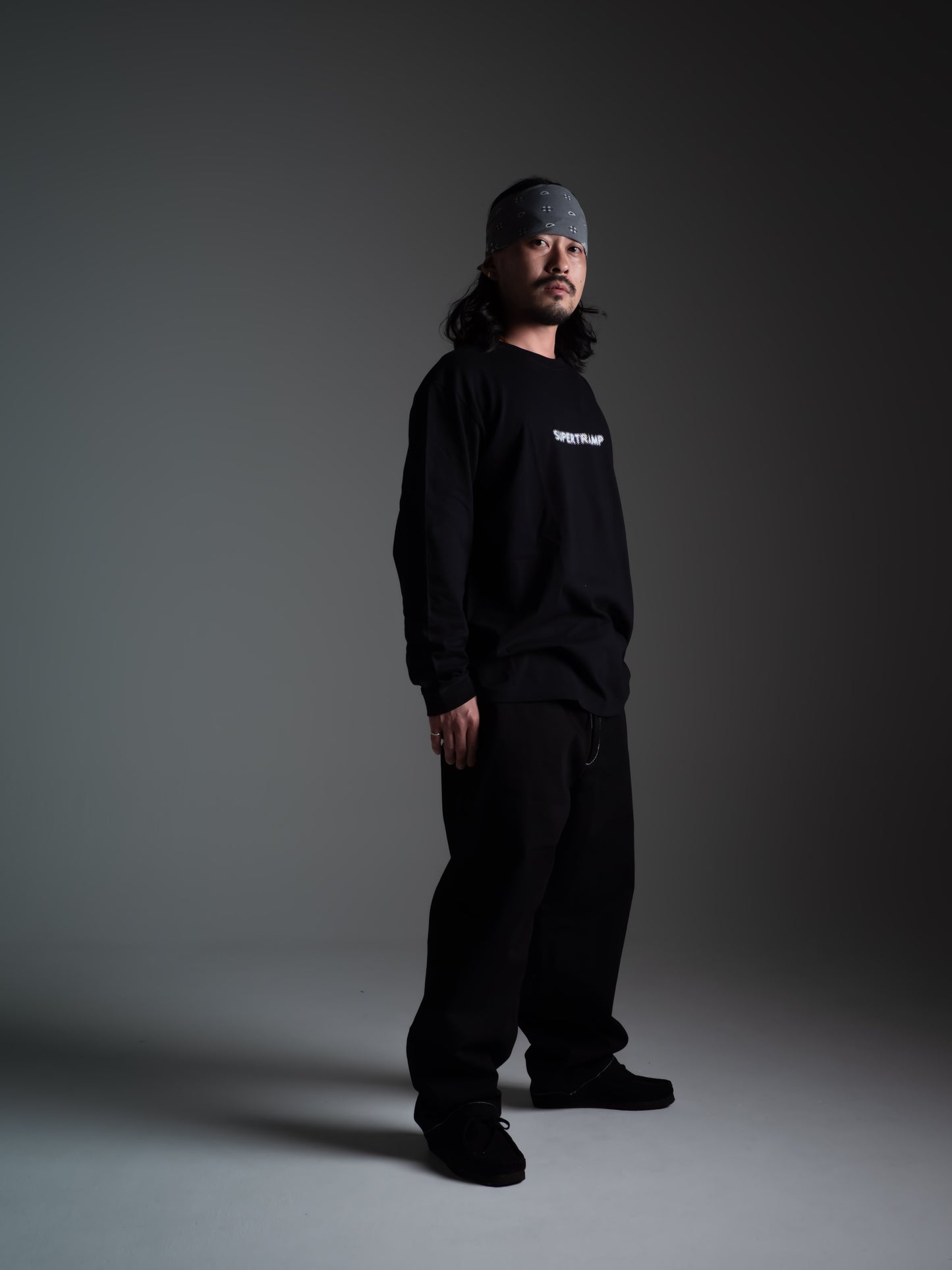 DOT MOTION LOGO L/S TEE / BLACK