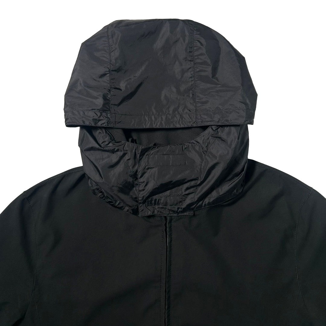 USED "PRADA SPORTS" NYLON LONG JACKET / BLACK/ 50