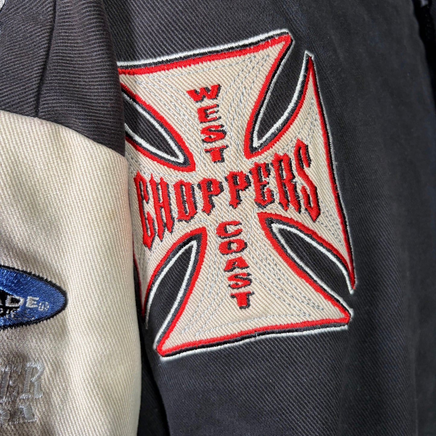 "USED" WEST COAST CHOPPERS SPIDER RACING JACKET / L