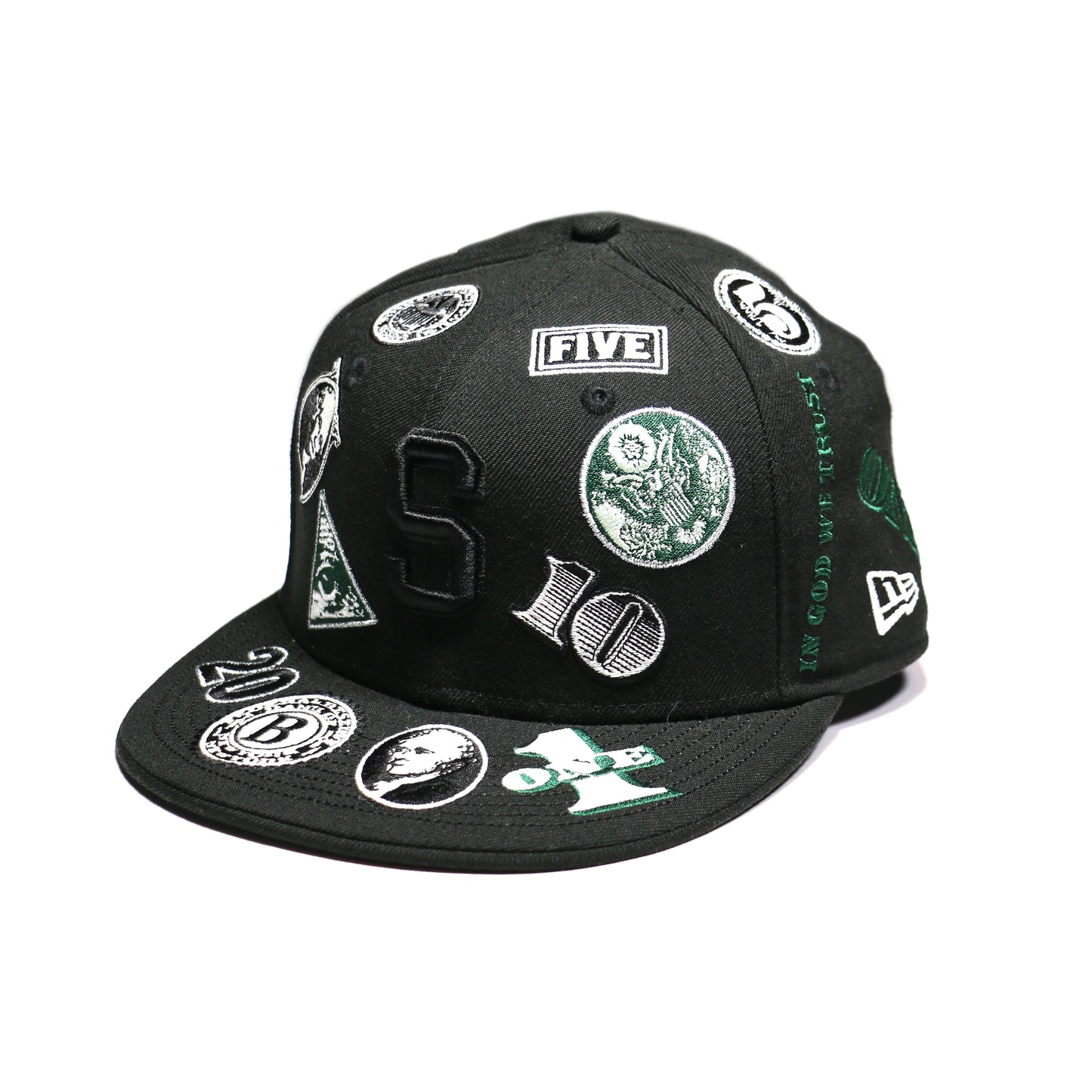 "VINTAGE" SUPREME NY × NEW ERA IN GOD WE TRUST CAP 7 3/8