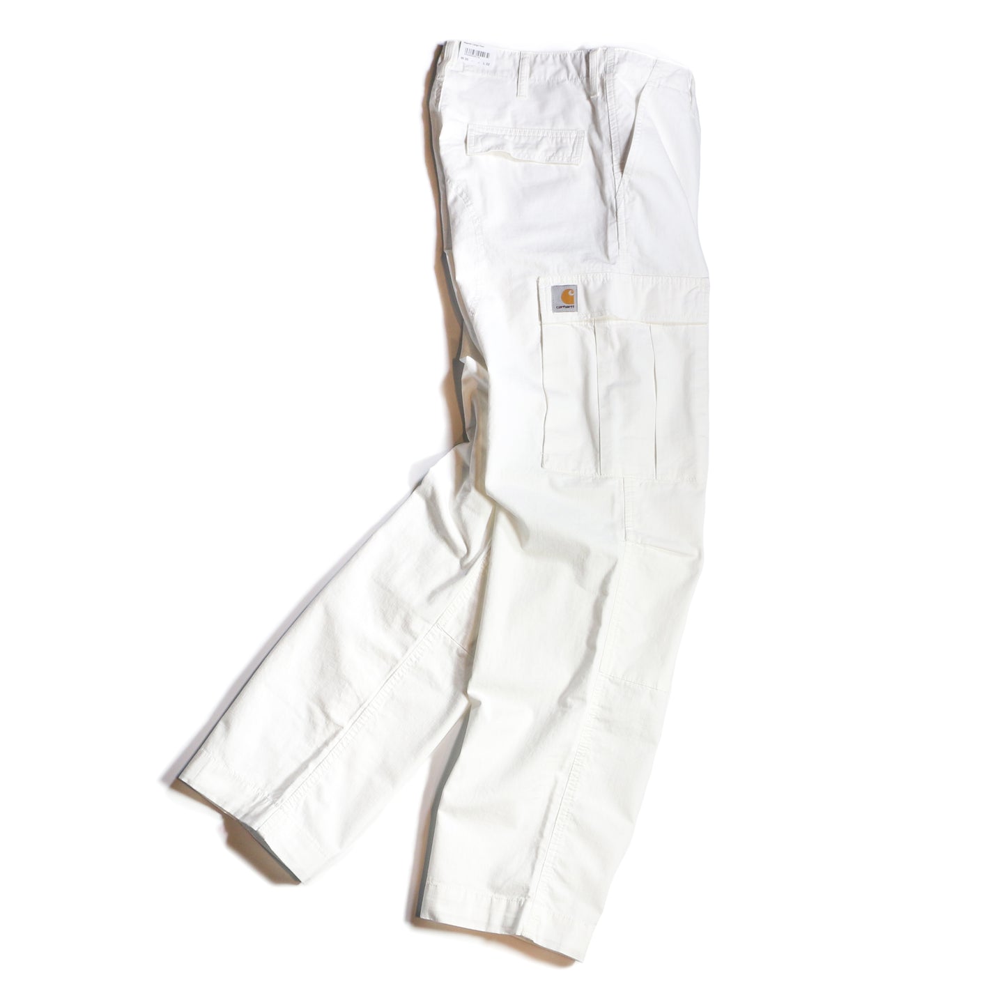 CARHARTT WIP REGULAR CARGO PANT / White rinsed