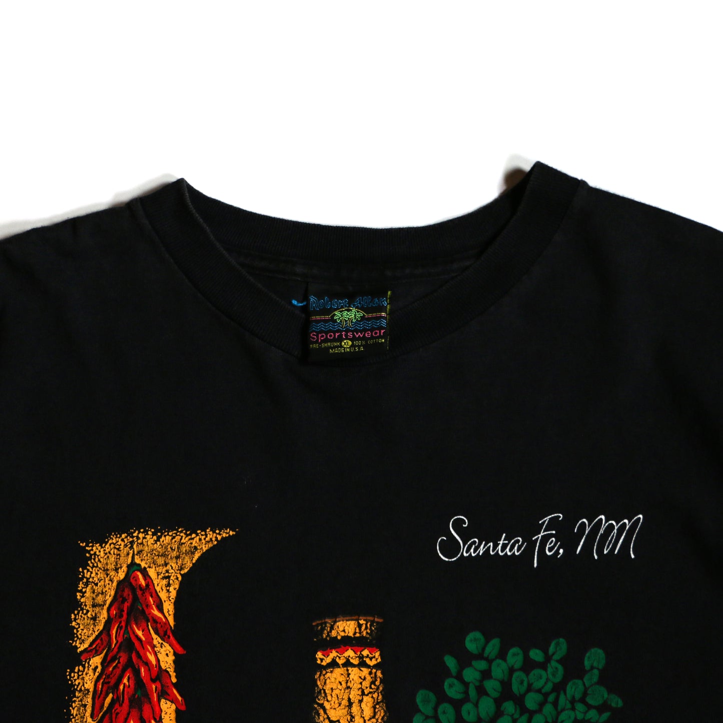 "VINTAGE" ROBERT ALLAN SPORTSWEAR SANTA FE TEE made in USA