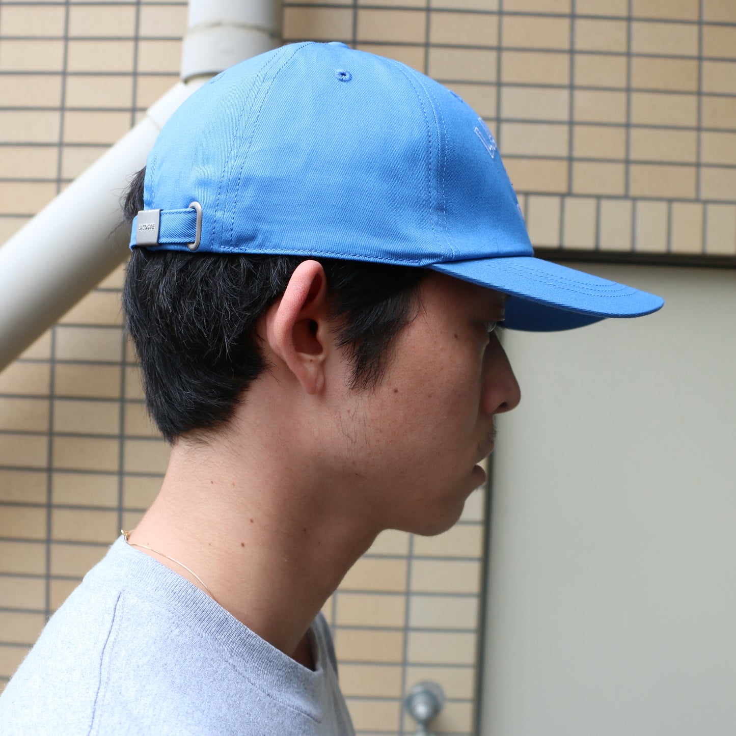 LACOSTE COTTON CAP / WHITE