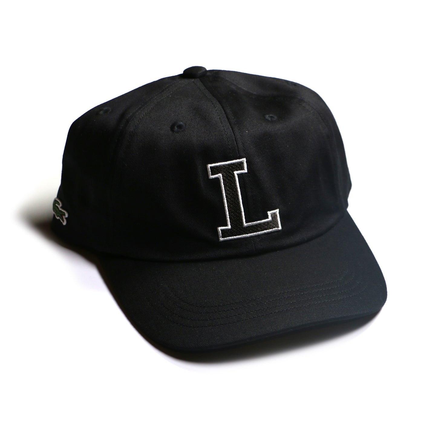 LACOSTE “L” COTTON CAP / BLACK