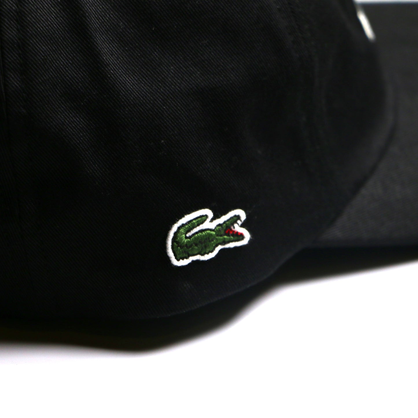LACOSTE “L” COTTON CAP / BLACK