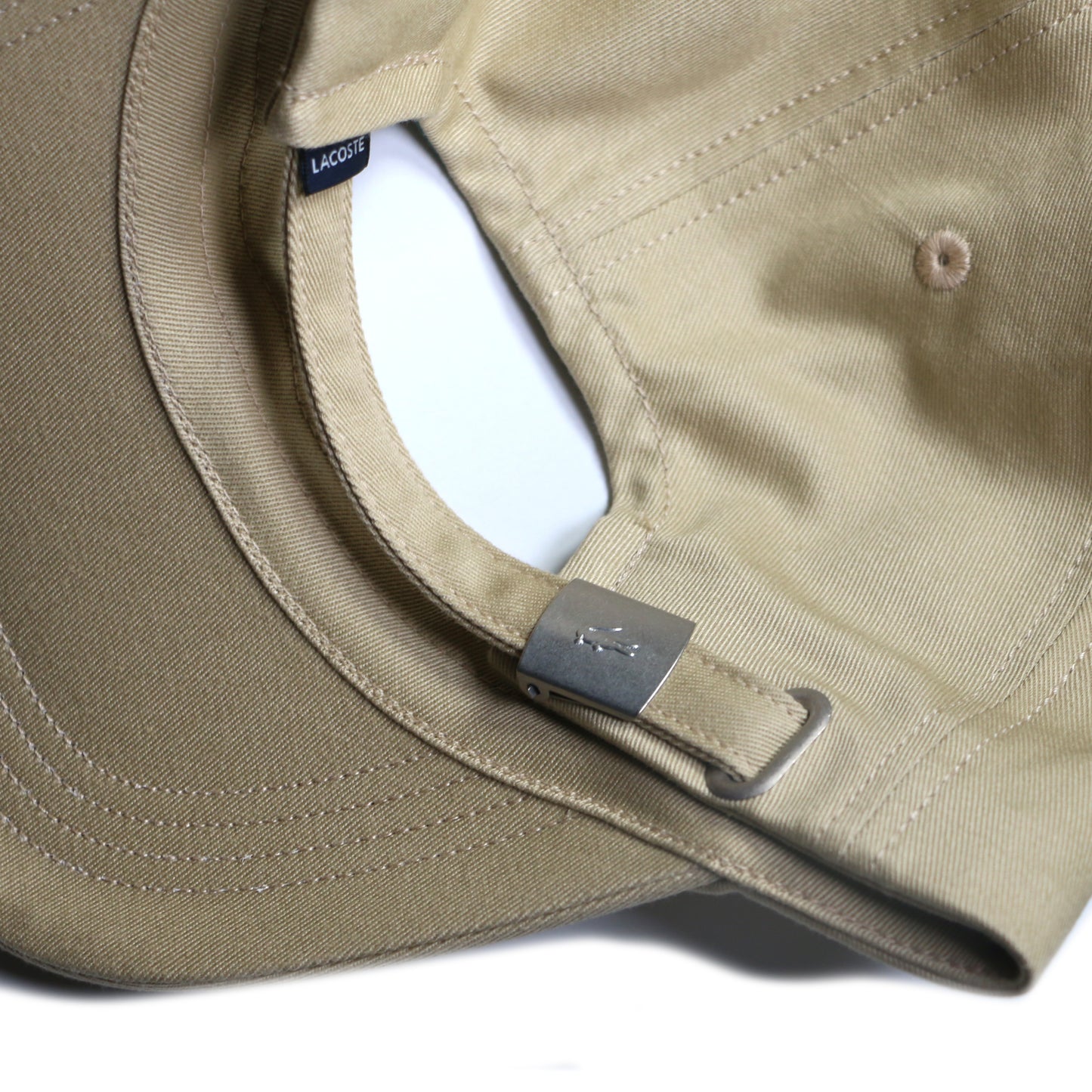 LACOSTE “L” COTTON CAP / BEIGE