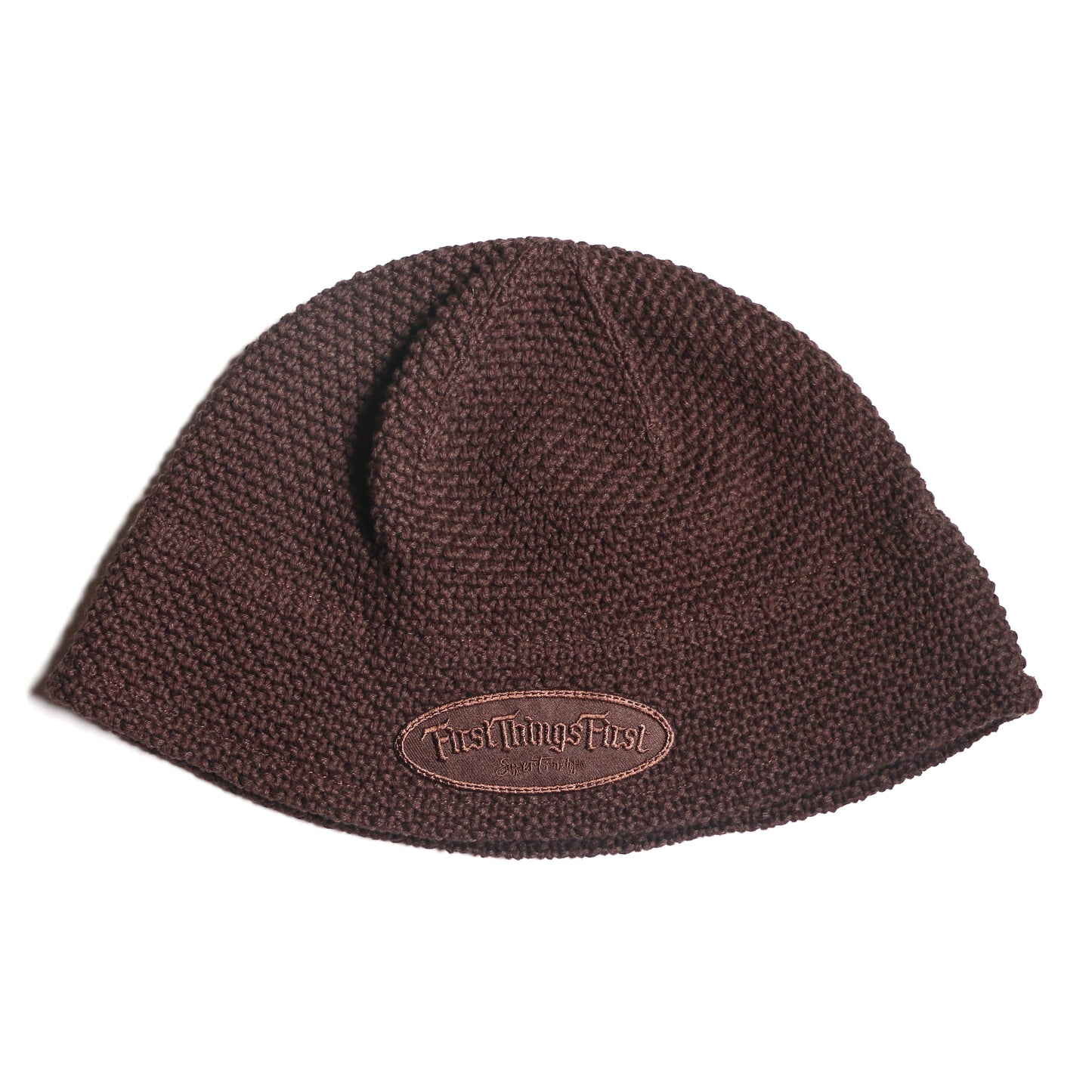 FTF WAPPEN KNIT HAT / BROWN
