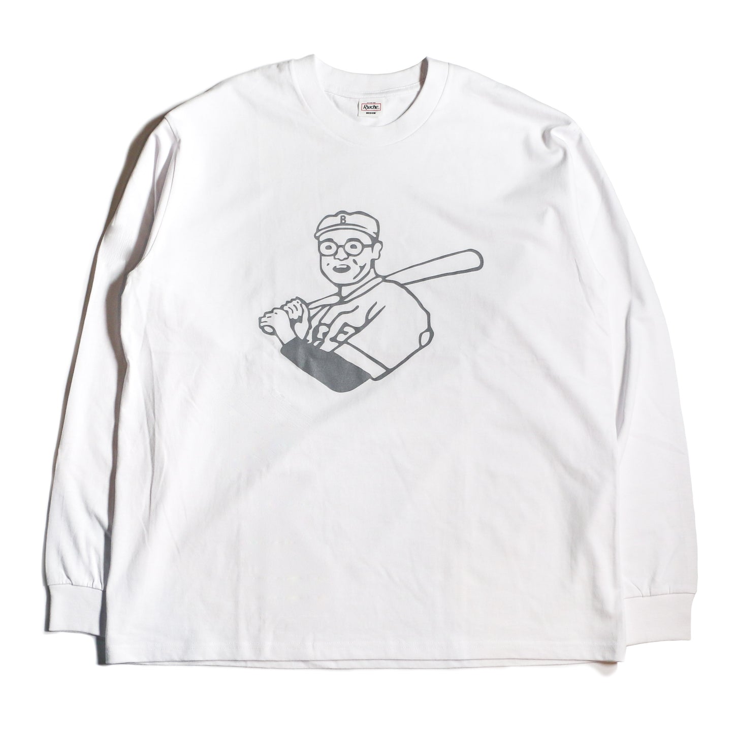 RWCHE DUDE L/S TEE / WHITE