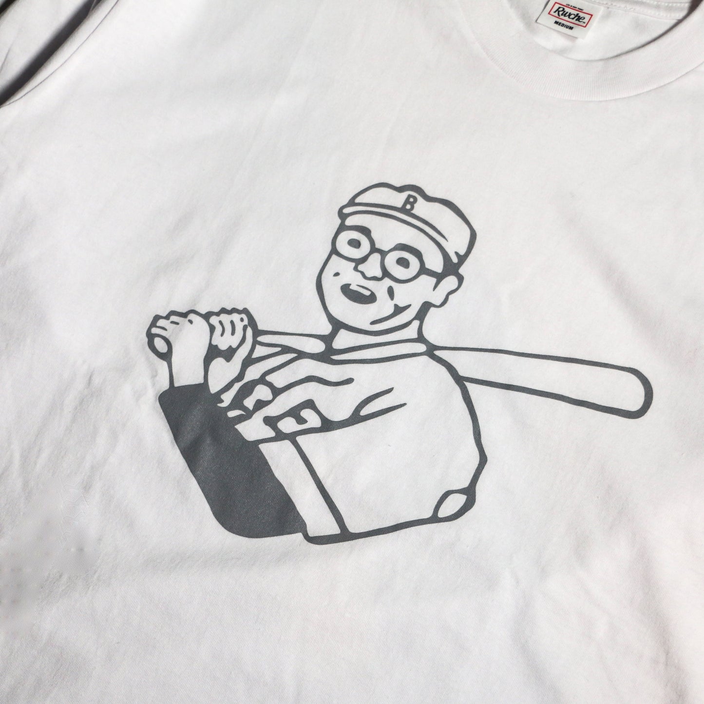 RWCHE DUDE L/S TEE / WHITE