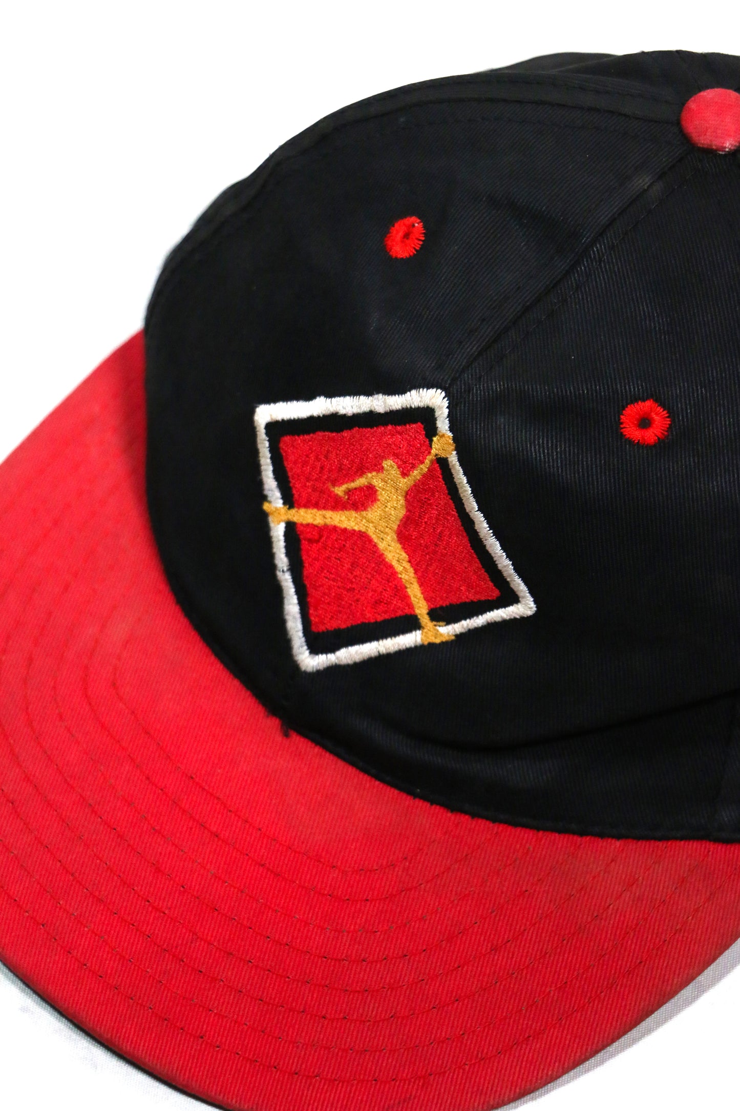 VINTAGE NIKE "AIR JORDAN" 6PANEL CAP / BK RED