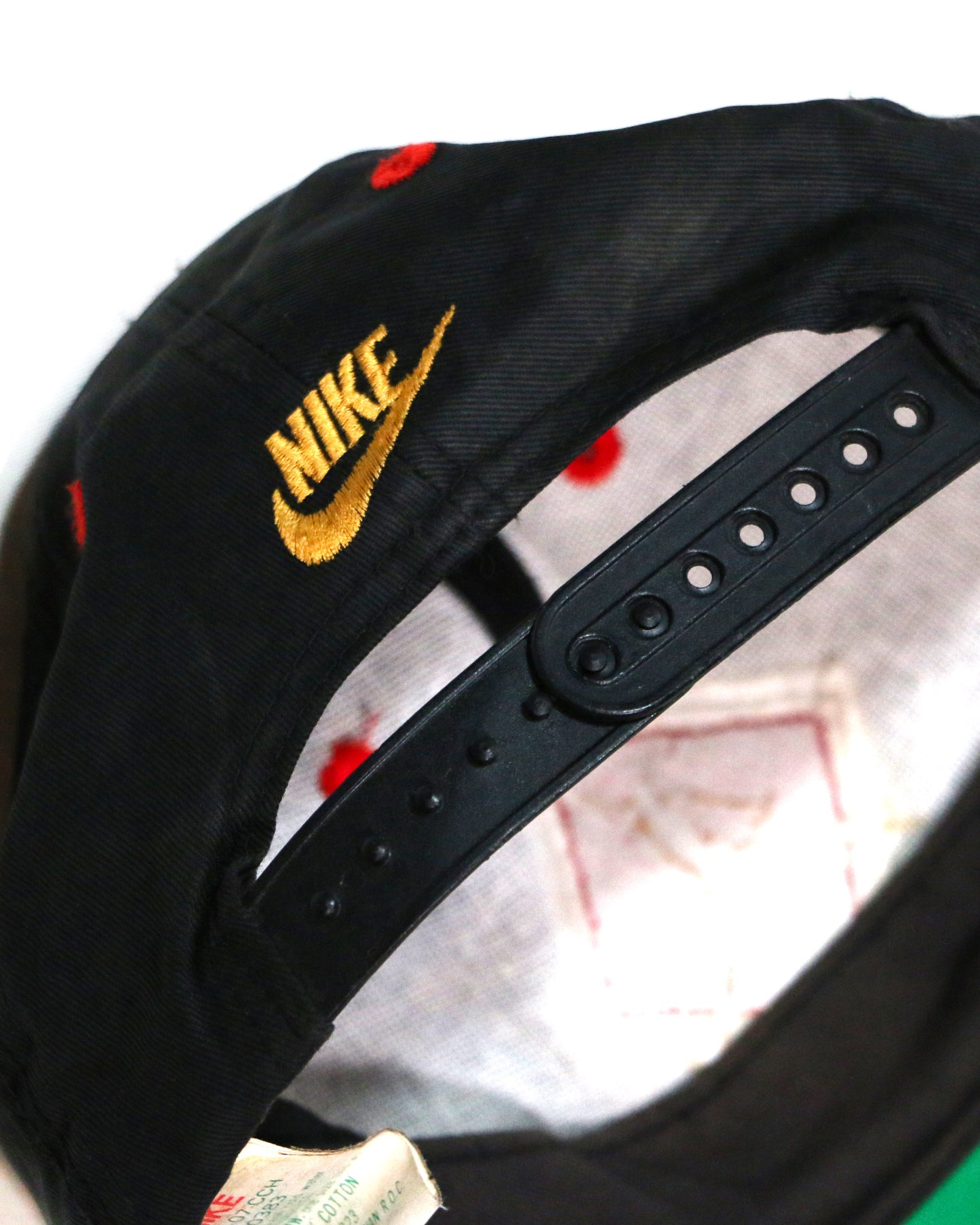 VINTAGE NIKE "AIR JORDAN" 6PANEL CAP / BK RED