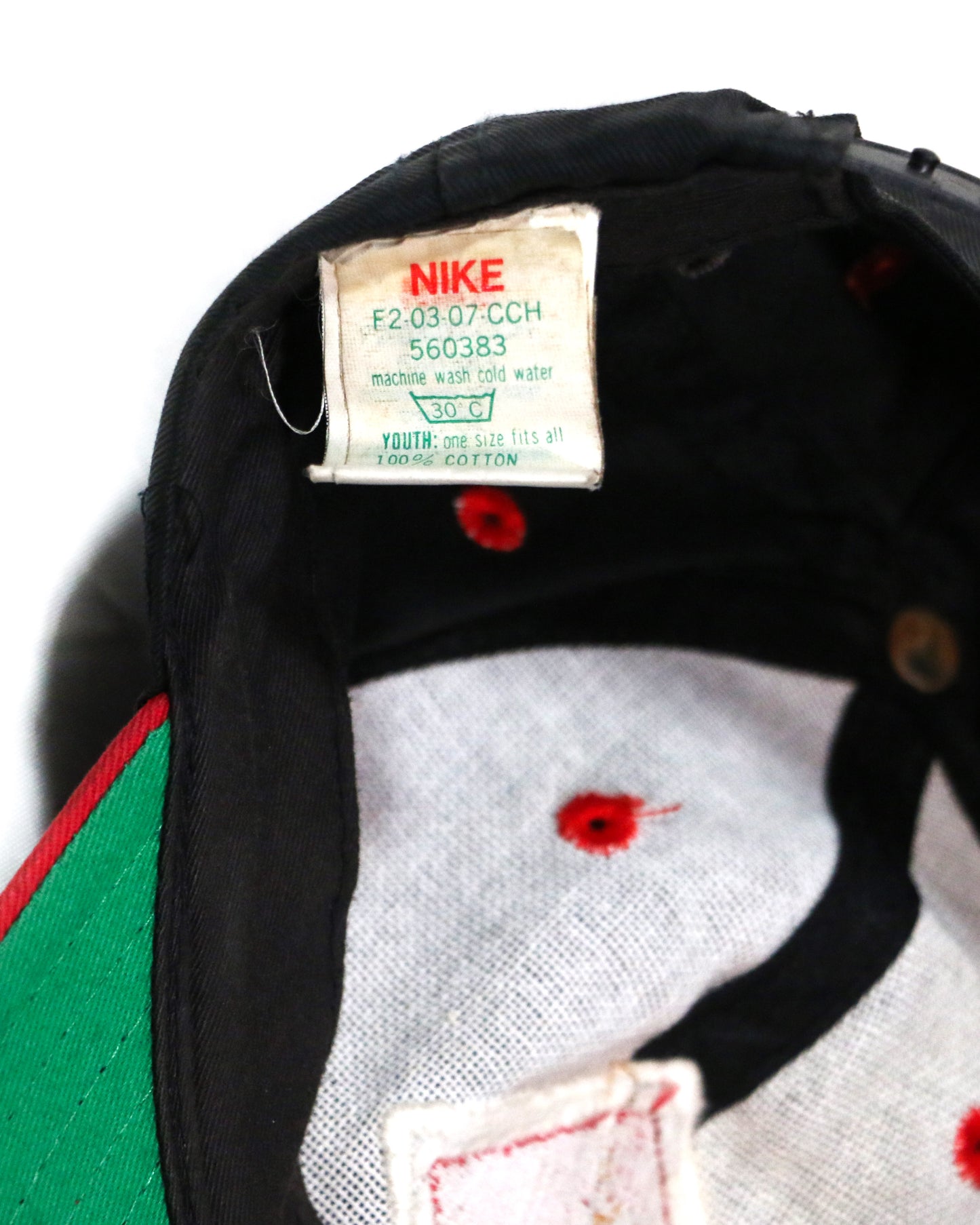 VINTAGE NIKE "AIR JORDAN" 6PANEL CAP / BK RED