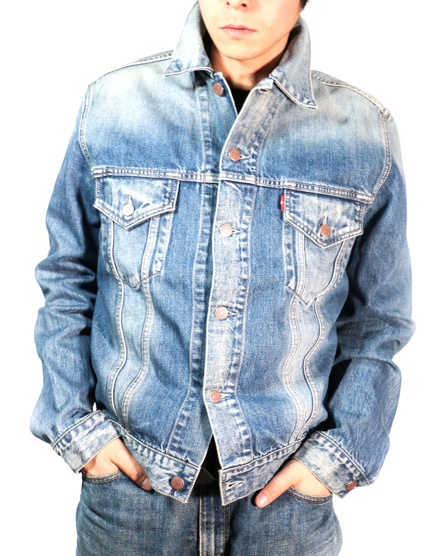 "VINTAGE" 90s EURO LEVI'S DENIM JACKET 70500-04/ INDIGO / 表記L