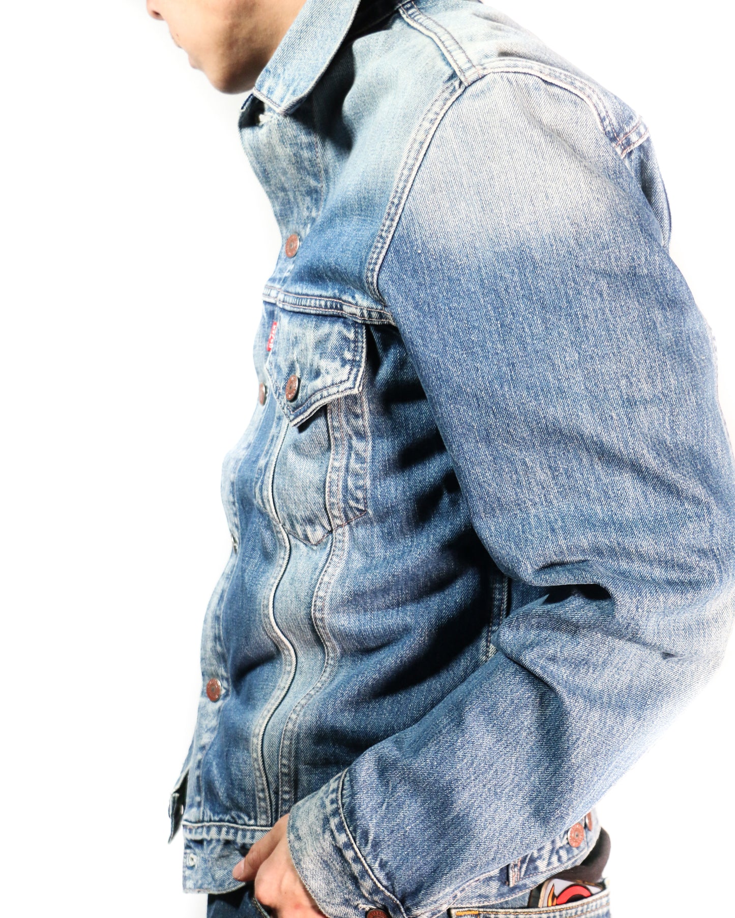 "VINTAGE" 90s EURO LEVI'S DENIM JACKET 70500-04/ INDIGO / 表記L