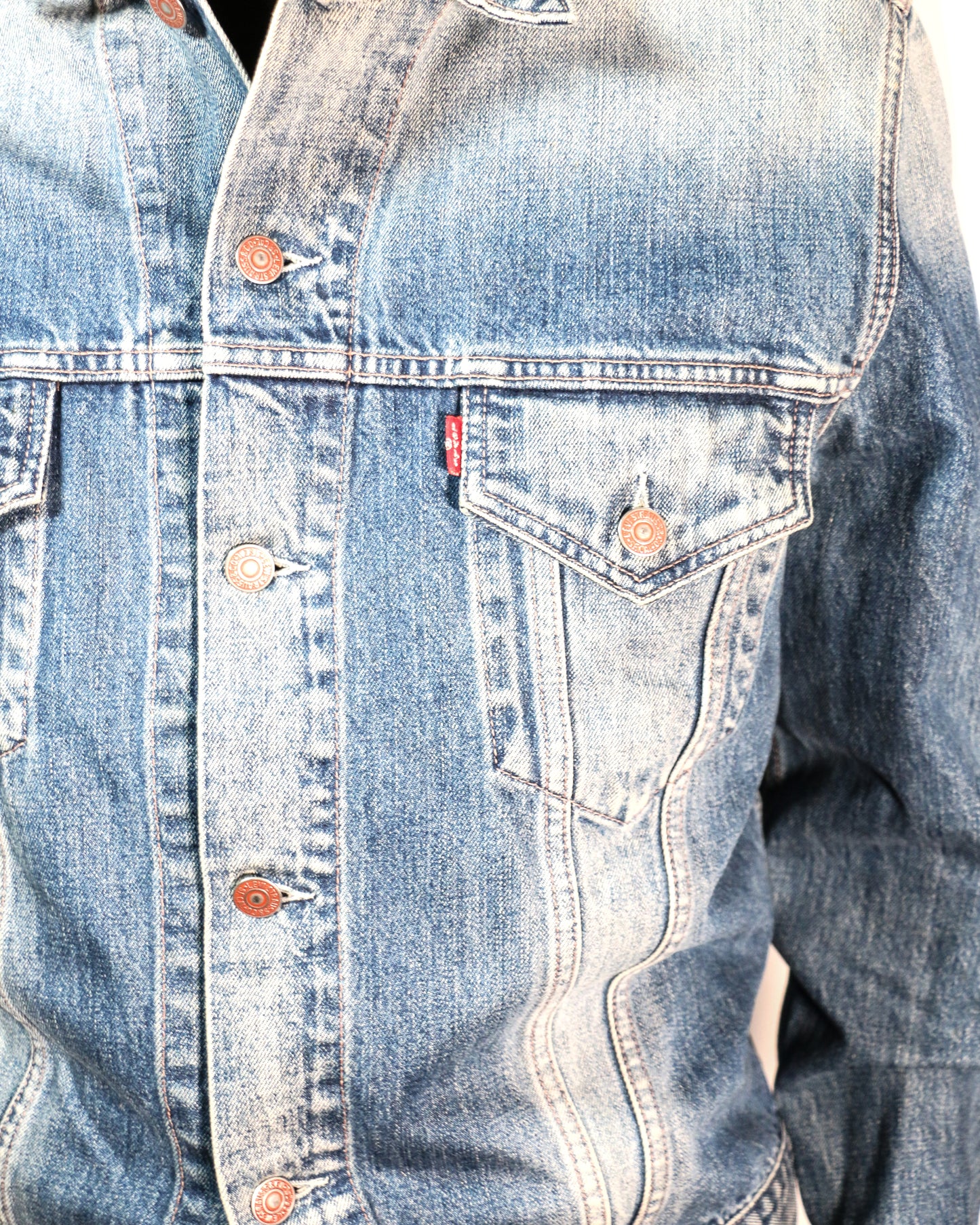 "VINTAGE" 90s EURO LEVI'S DENIM JACKET 70500-04/ INDIGO / 表記L