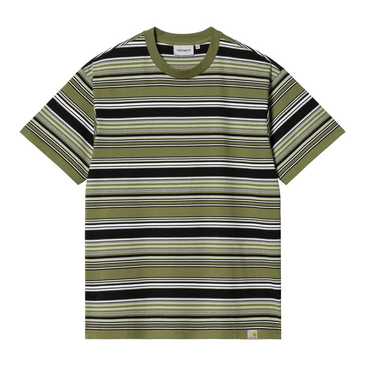 CARHARTT WIP S/S LAFFERTY T-SHIRT / Lafferty Stripe, Kiwi