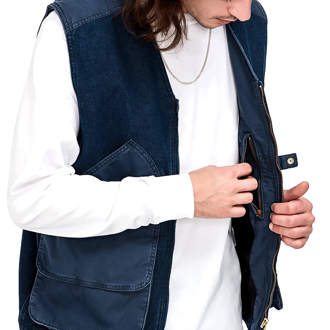 CARHARTT WIP ALMA VEST / Blue stone washed