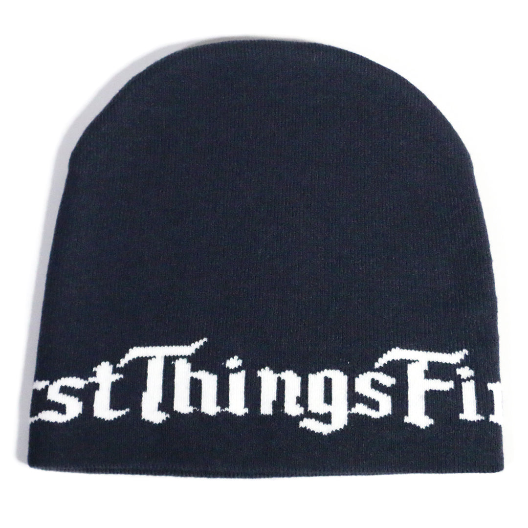 142 COTTON BEANIE / NAVY