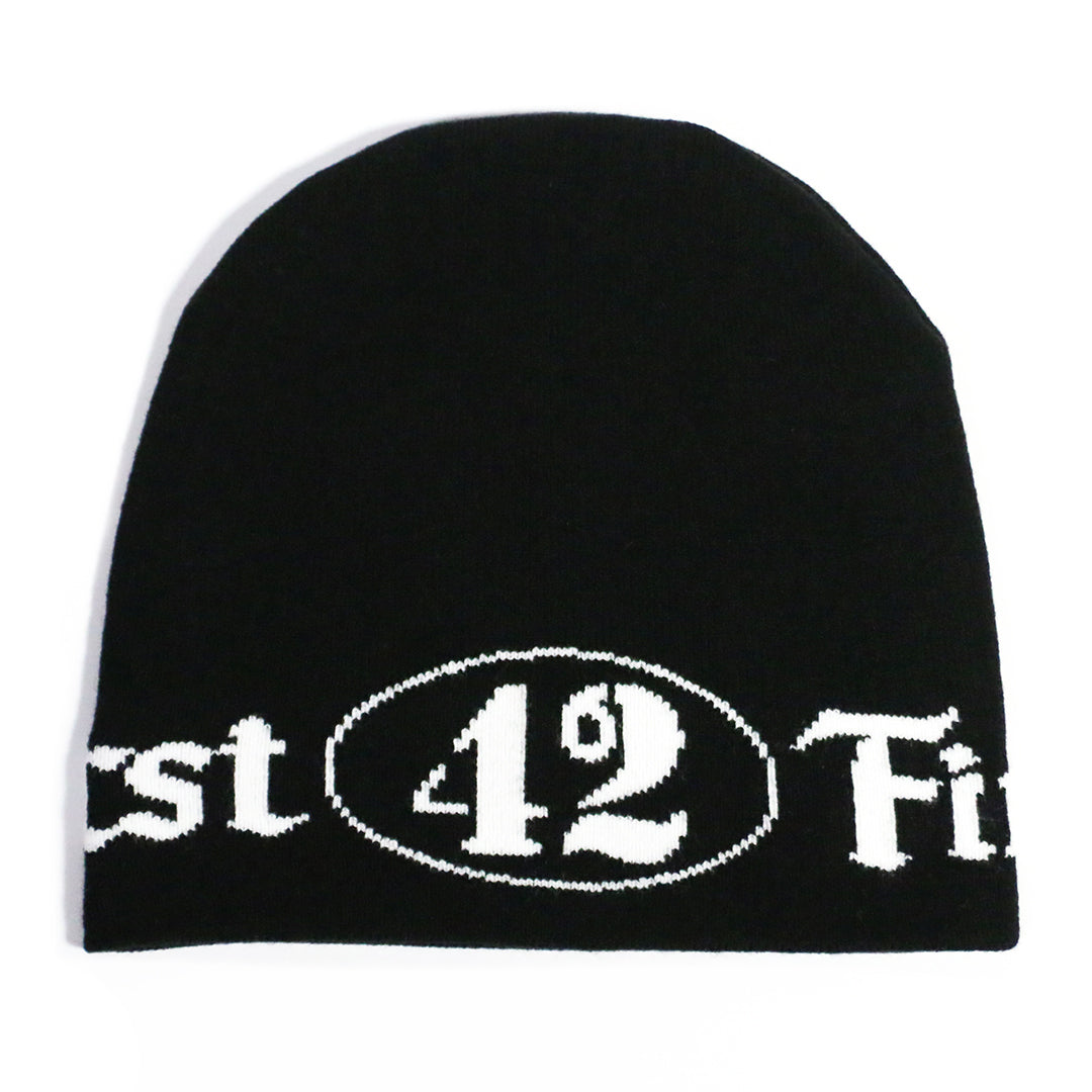 142 COTTON BEANIE / BLACK